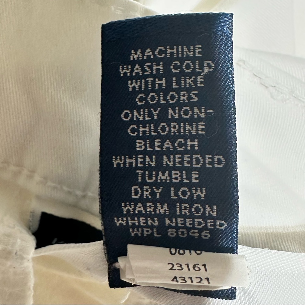 KAREN SCOTT White Stretch Capri Pants Button Hem Petite 14P - Picture 6 of 6